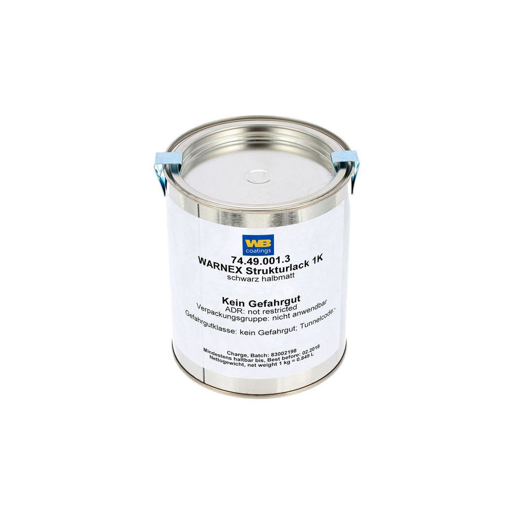 Warnex Structure Paint Black 1Kg – Thomann Ireland