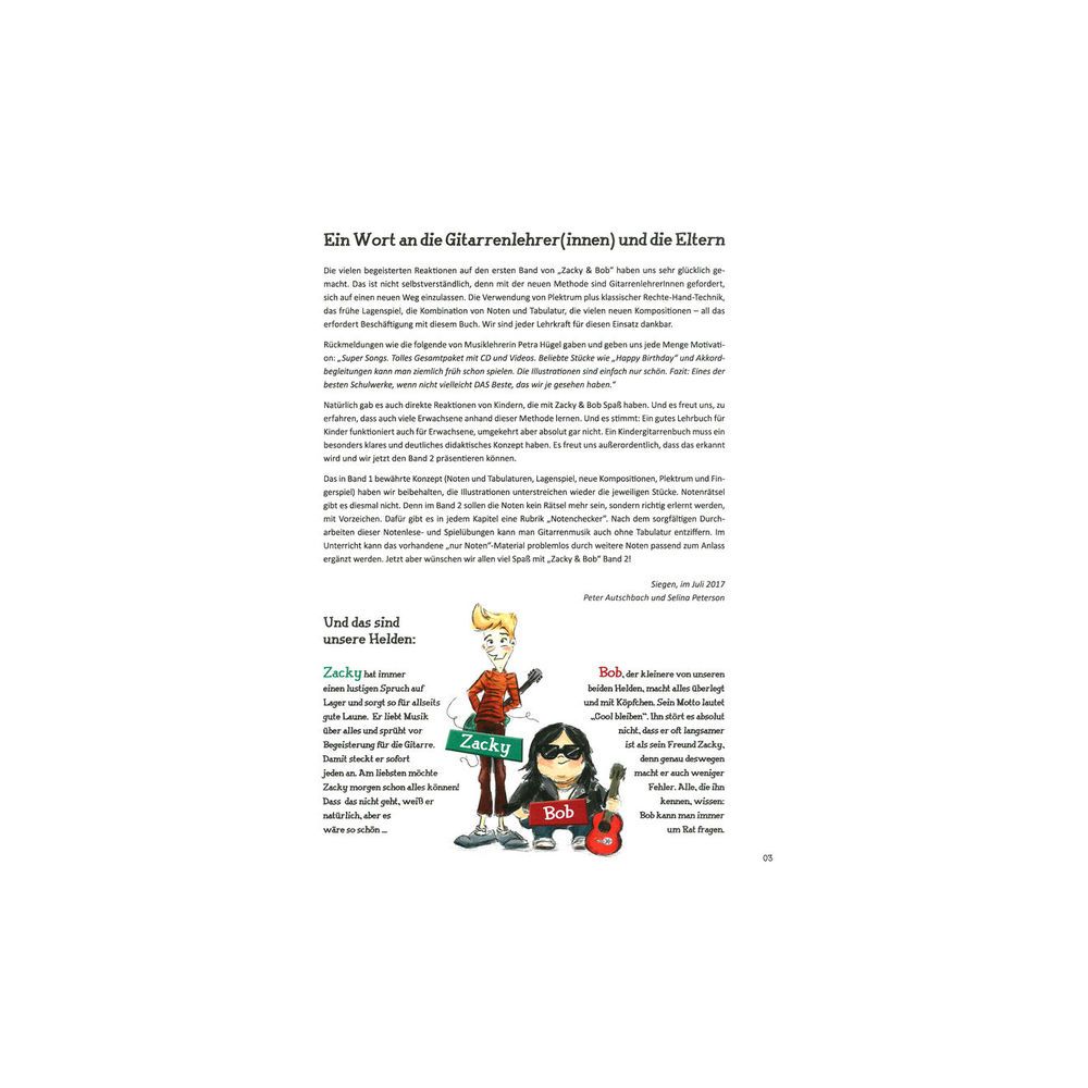 Schott Gitarre Lernen Zacky & Bob 2 – Thomann Ireland