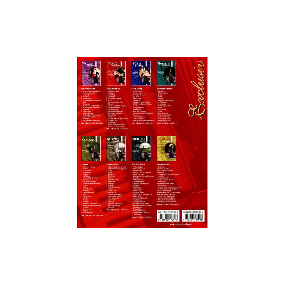 Holzschuh Verlag Tangomelodien Accordion – Thomann Ireland