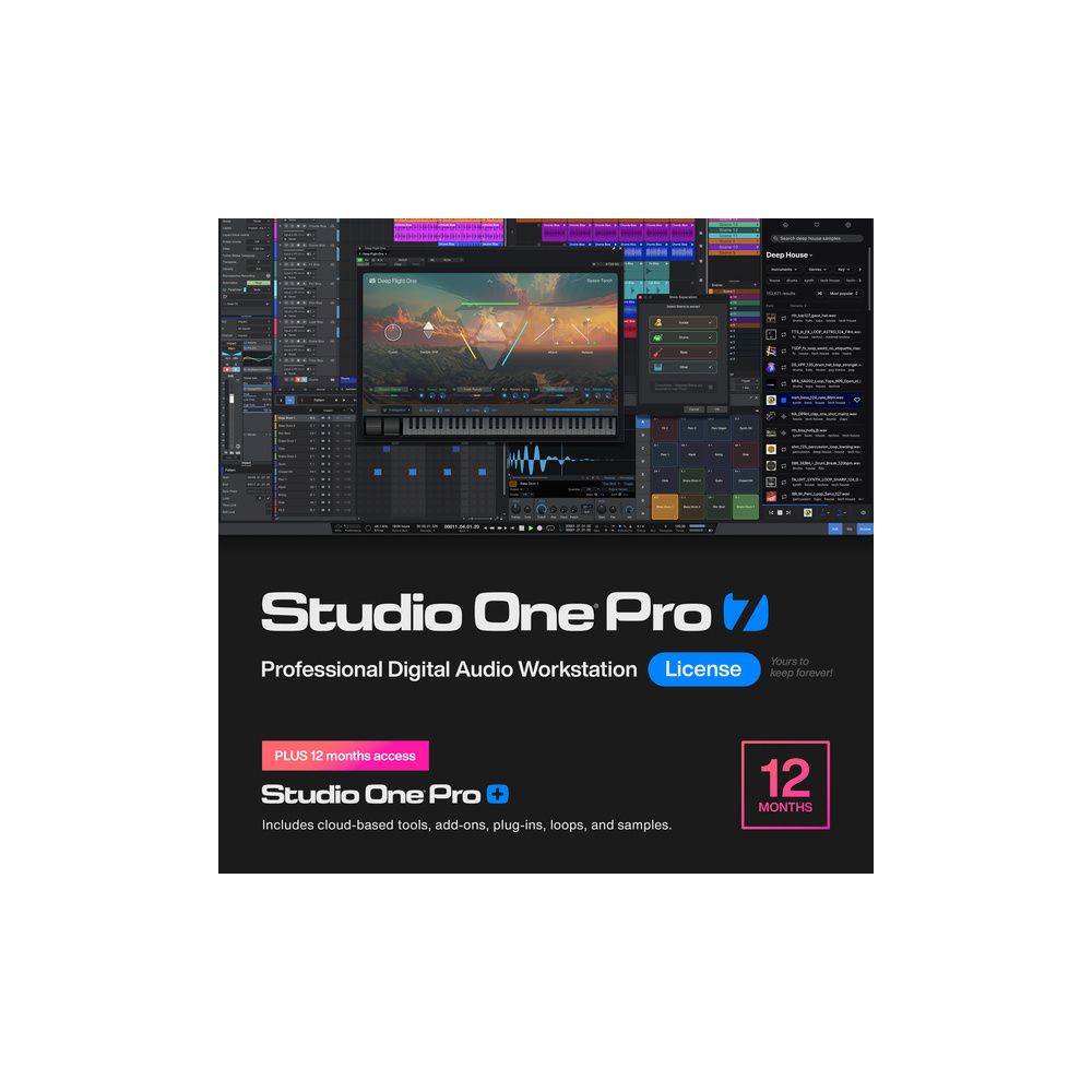 Presonus Studio One Pro 7 with 12M Pro+ – Thomann Ireland