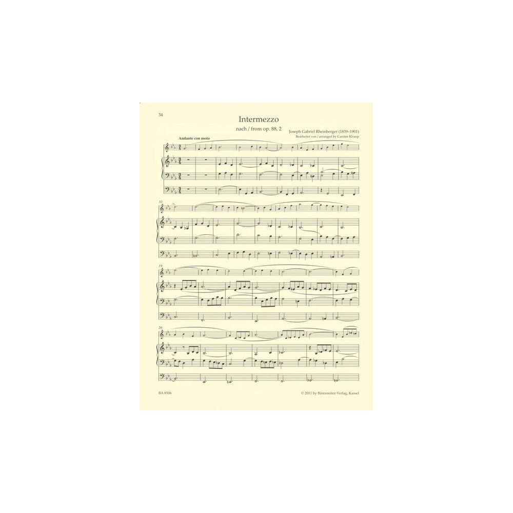 Bärenreiter Organ Plus Gottesdienst – Thomann Ireland
