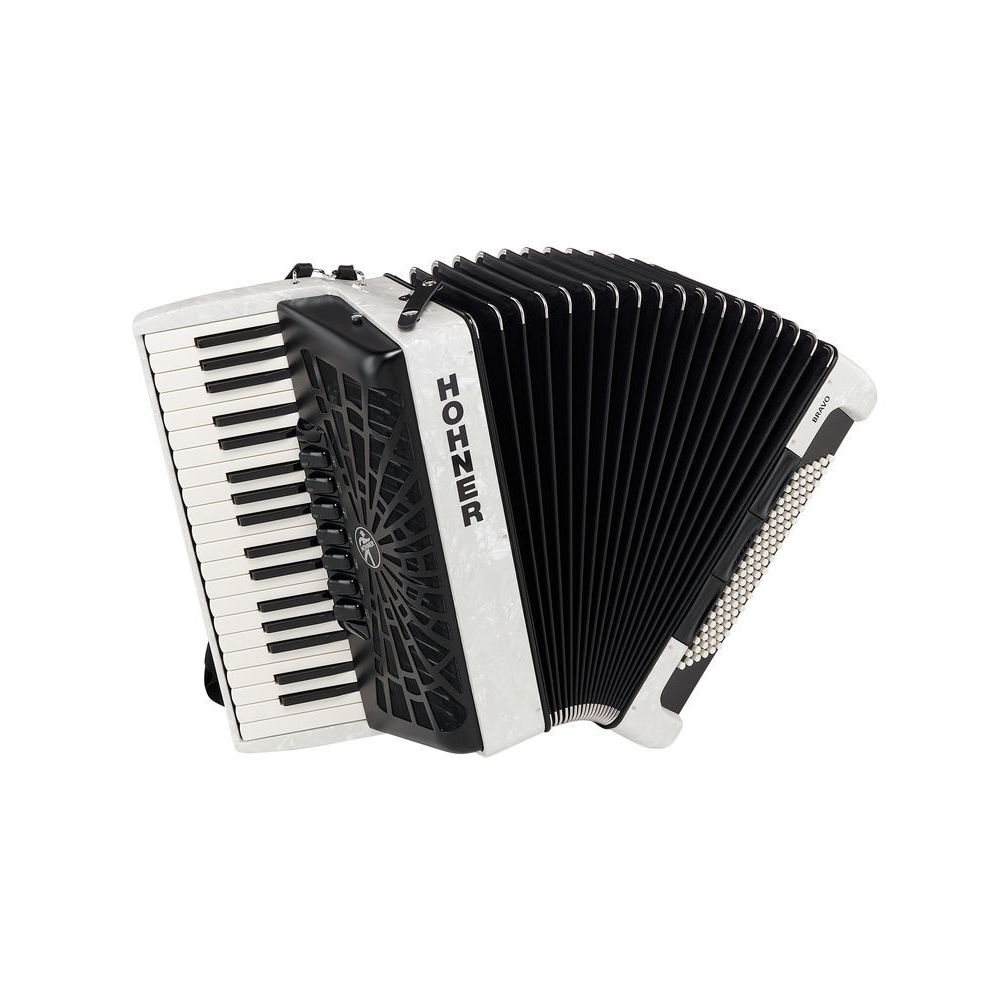 Hohner Bravo III 96 silent key white – Thomann Ireland
