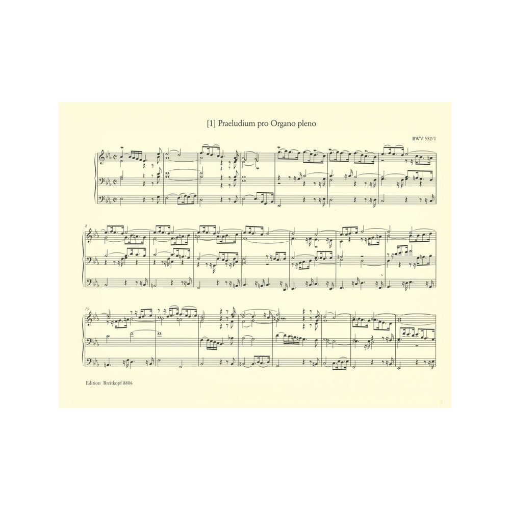 Breitkopf & Härtel Bach Sämtliche Orgelwerke – Thomann Ireland