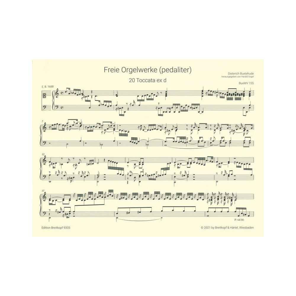 Breitkopf & Härtel Buxtehude Orgelwerke Set 1 – Thomann Ireland