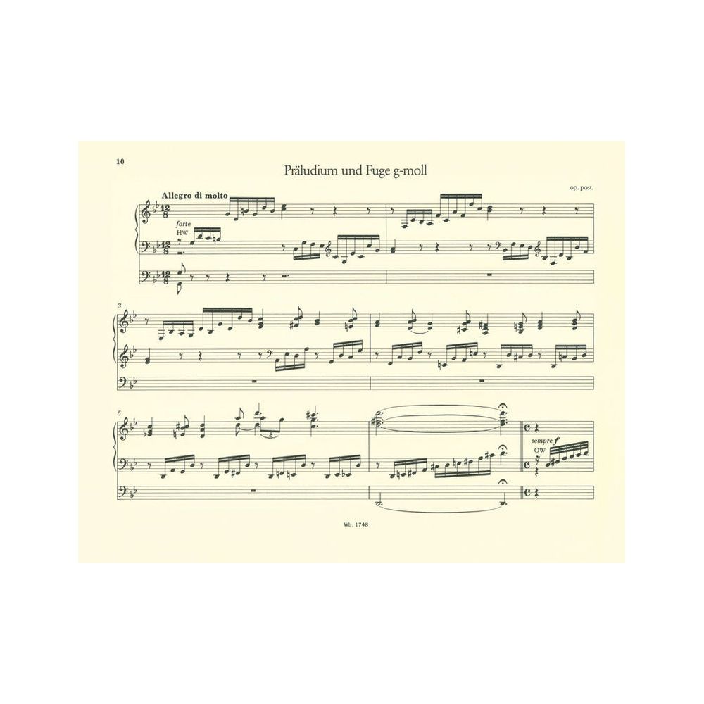 Breitkopf & Härtel Brahms Sämtliche Orgelwerke – Thomann Ireland