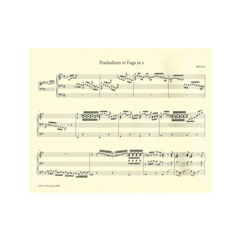 Breitkopf & Härtel Bach Sämtliche Orgelwerke 2 – Thomann Ireland