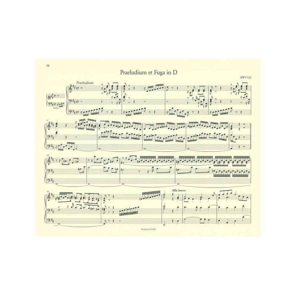 Breitkopf & Härtel Bach Sämtliche Orgelwerke 1 – Thomann Ireland