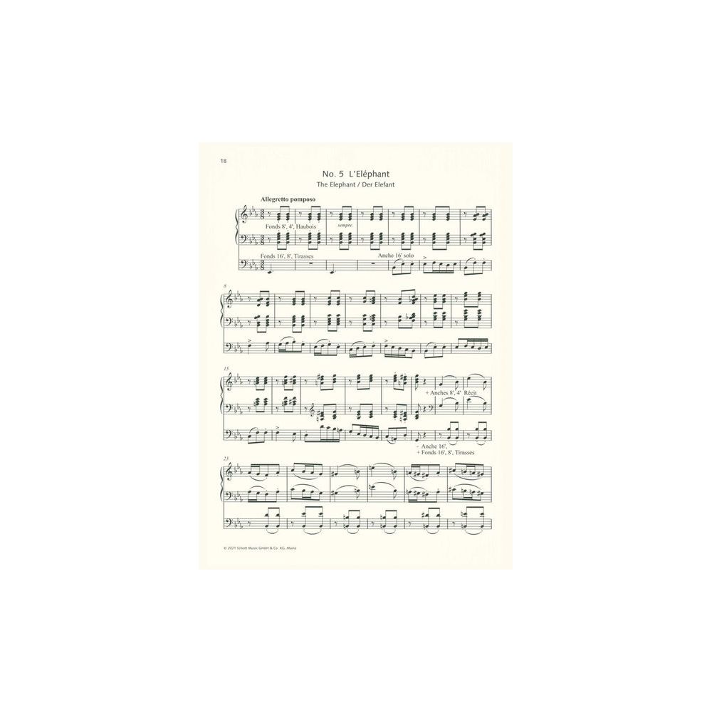 Schott Der Karneval der Tiere Orgel – Thomann Ireland
