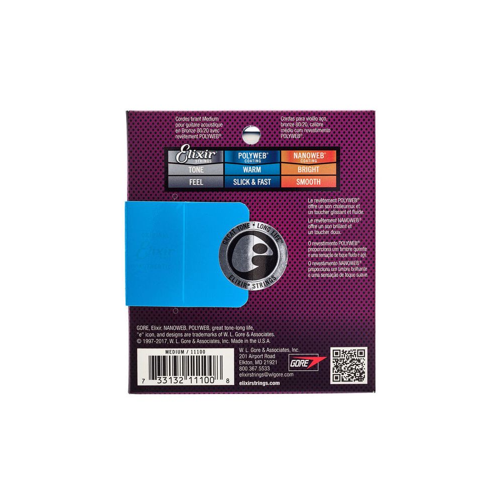 Elixir Polyweb Medium Acoustic – Thomann Ireland