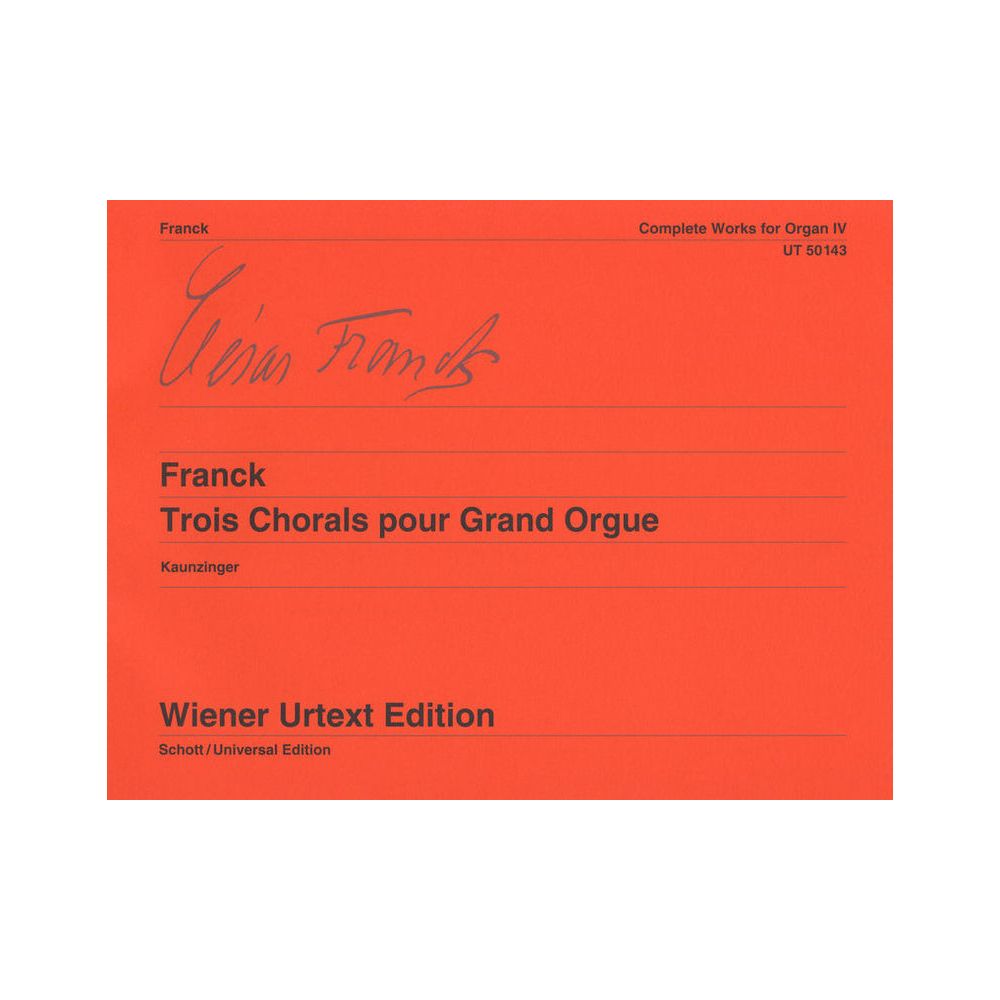 Wiener Urtext Edition Franck Trois Chorals – Thomann Ireland