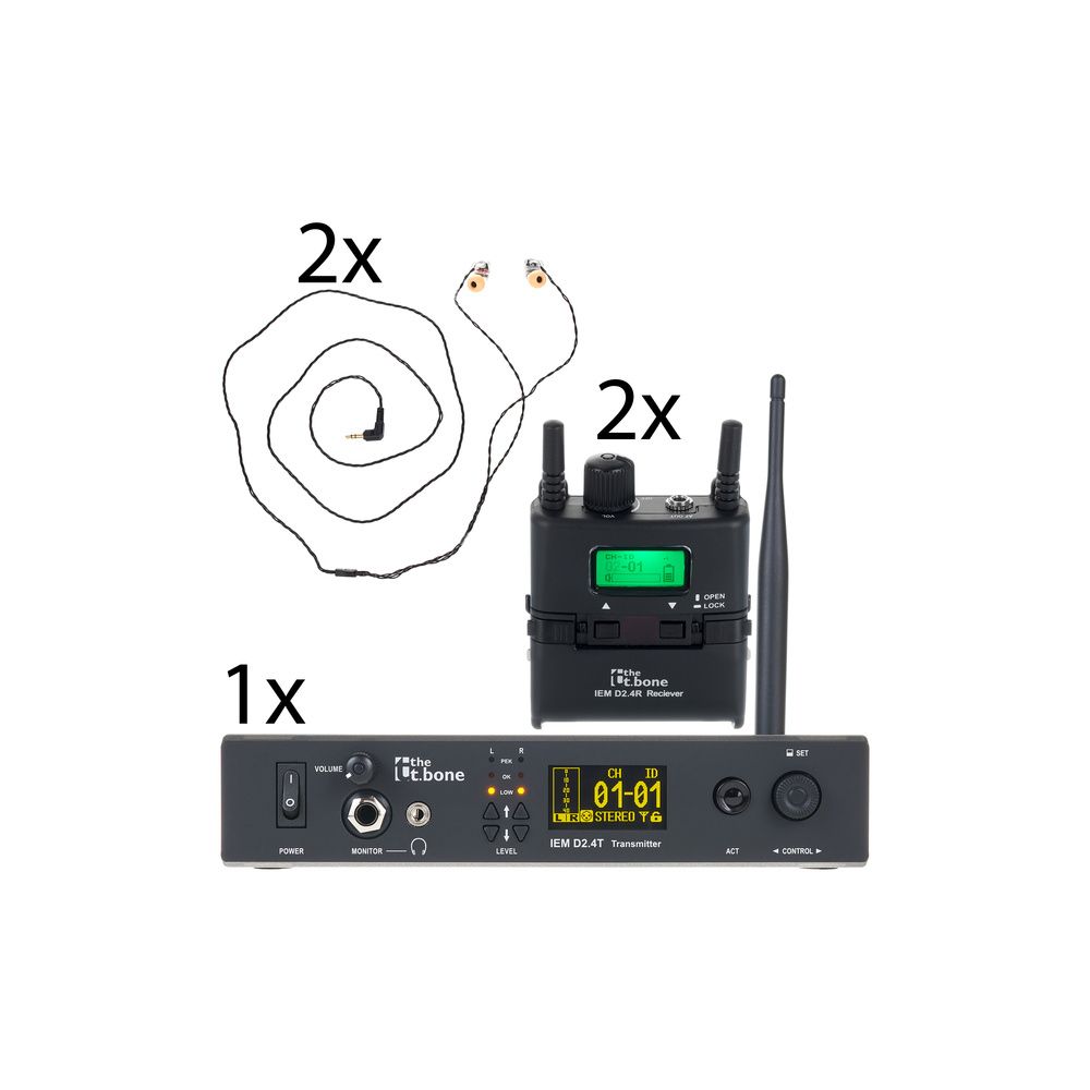 the t.bone IEM D2.4 Duo Bundle – Thomann Ireland