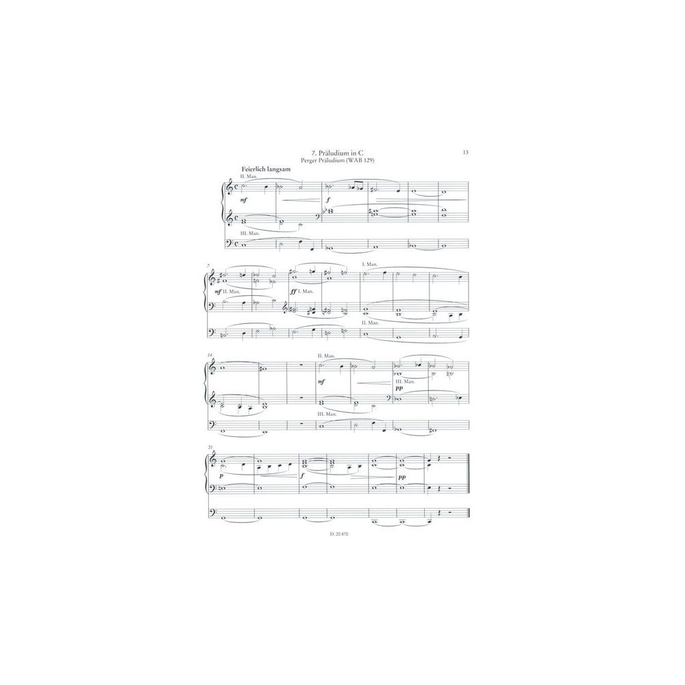 Doblinger Musikverlag Anton Bruckner for Orgel – Thomann Ireland