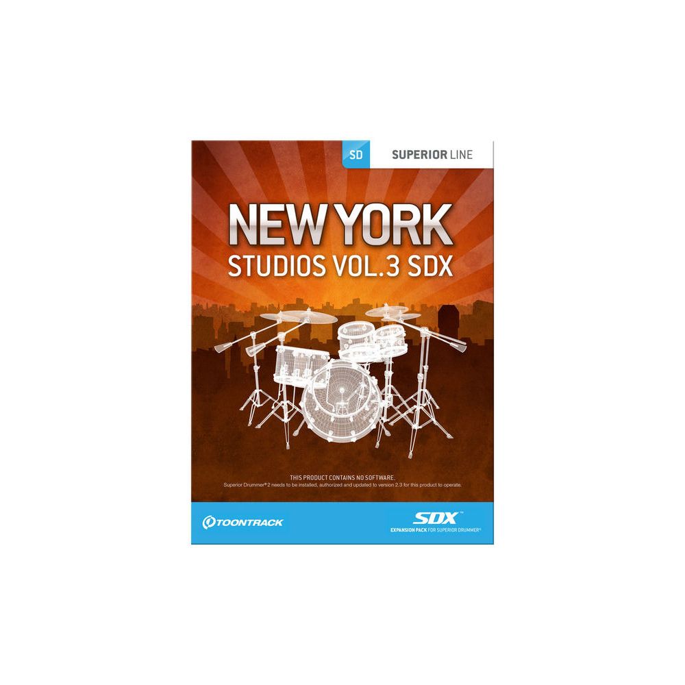 Toontrack SDX New York Studios Vol. 3 – Thomann Ireland