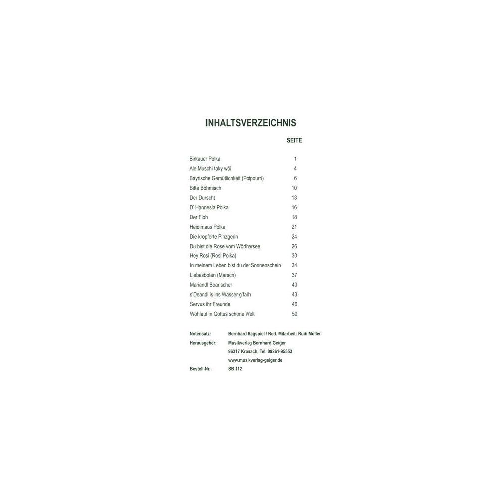 Musikverlag Geiger Wirtshausmusik 21 – Thomann Ireland