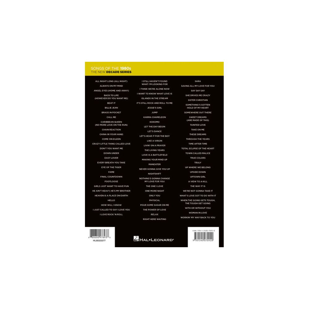 Hal Leonard Songs of the 1980s – Thomann Ireland