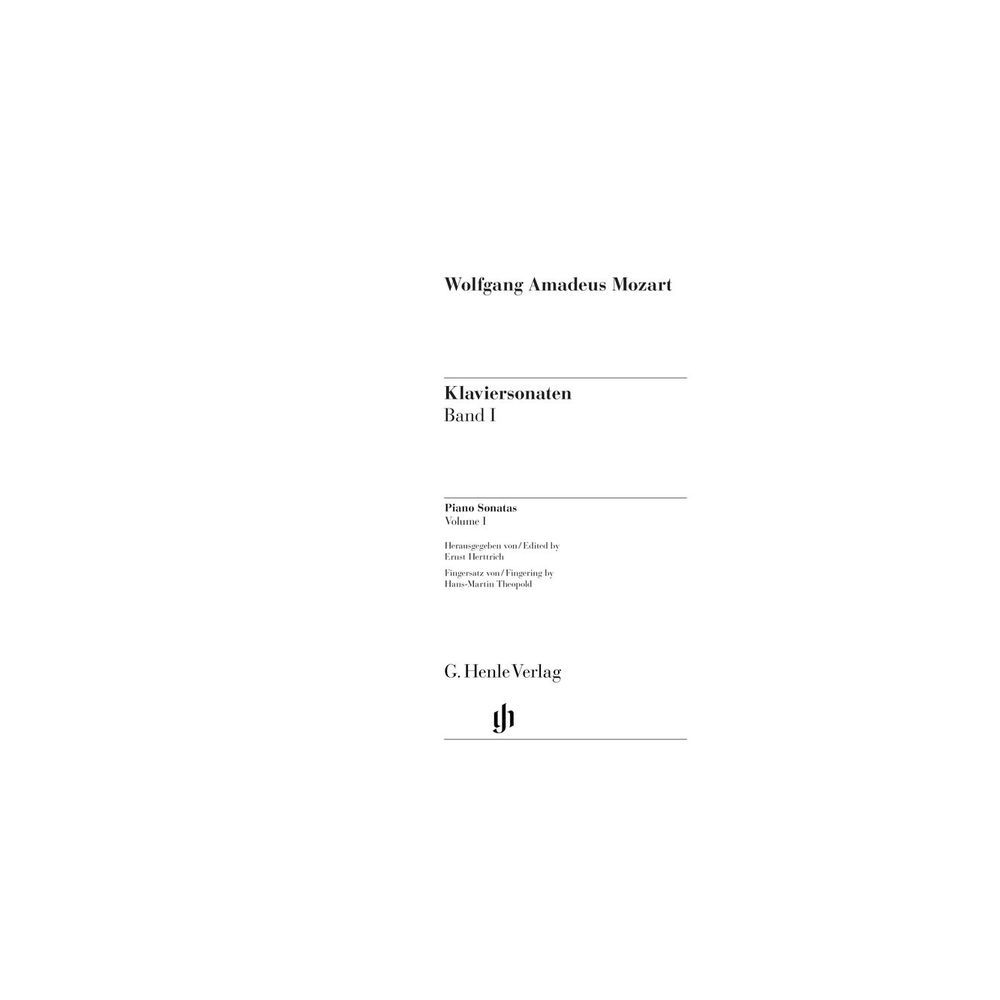 Henle Verlag Mozart Klaviersonaten 1 – Thomann Ireland