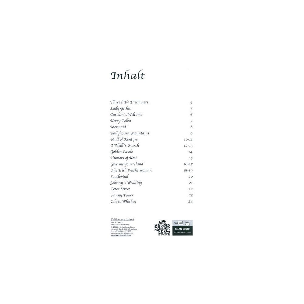 Purzelbaum Verlag Folklore aus Irland – Thomann Ireland
