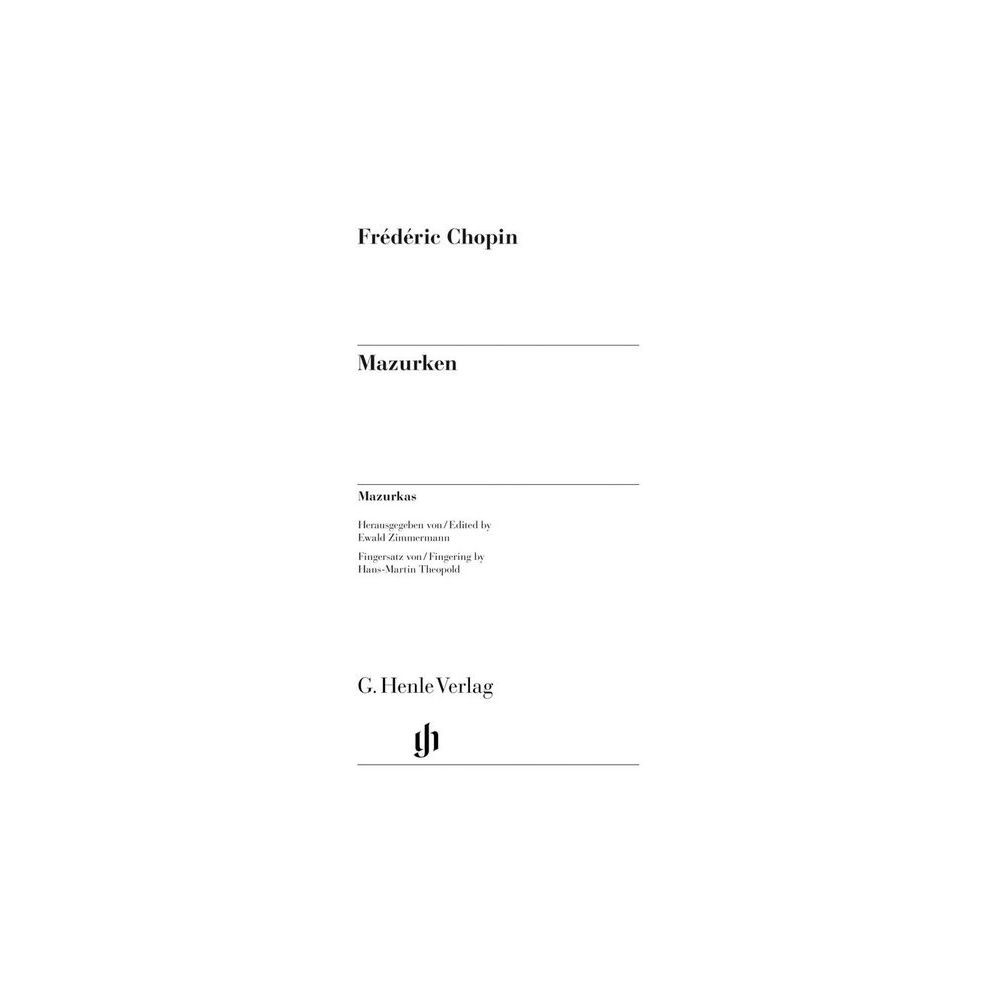 Henle Verlag Chopin Mazurken – Thomann Ireland