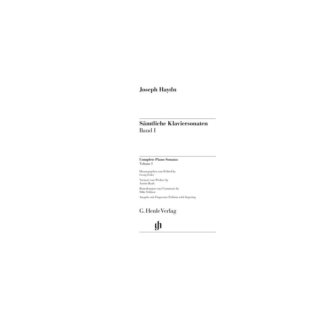 Henle Verlag Haydn Klaviersonaten 1 – Thomann Ireland