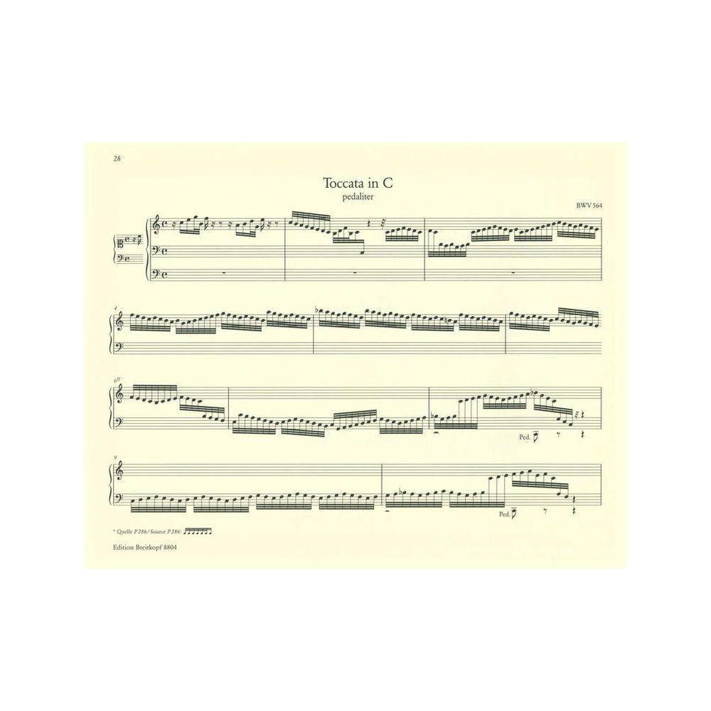 Breitkopf & Härtel Bach Sämtliche Orgelwerke – Thomann Ireland