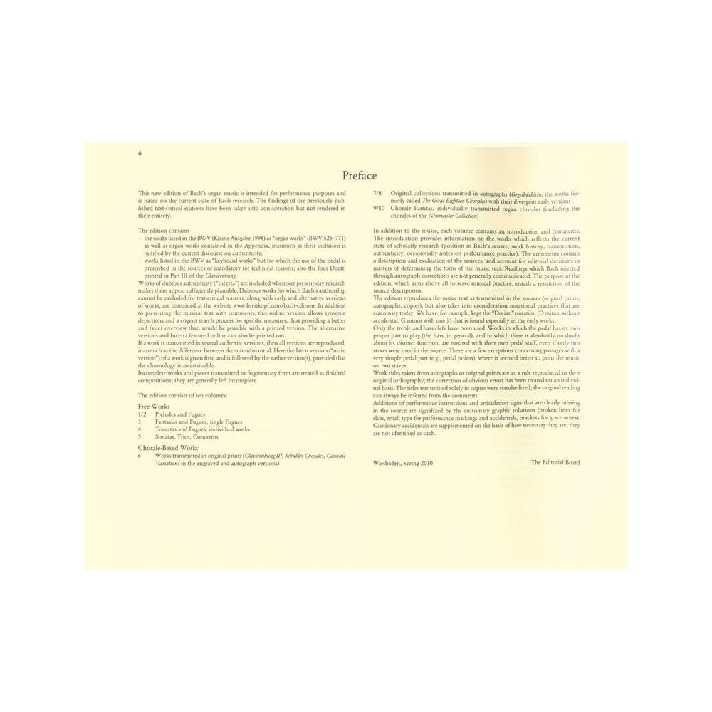 Breitkopf & Härtel Bach Sämtliche Orgelwerke 3 – Thomann Ireland