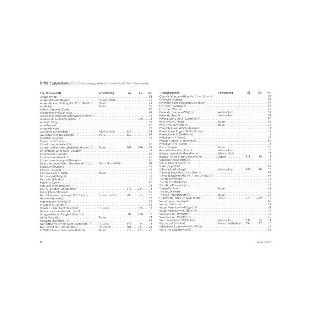 Carus Verlag Freiburger Orgelbuch 2 – Thomann Ireland
