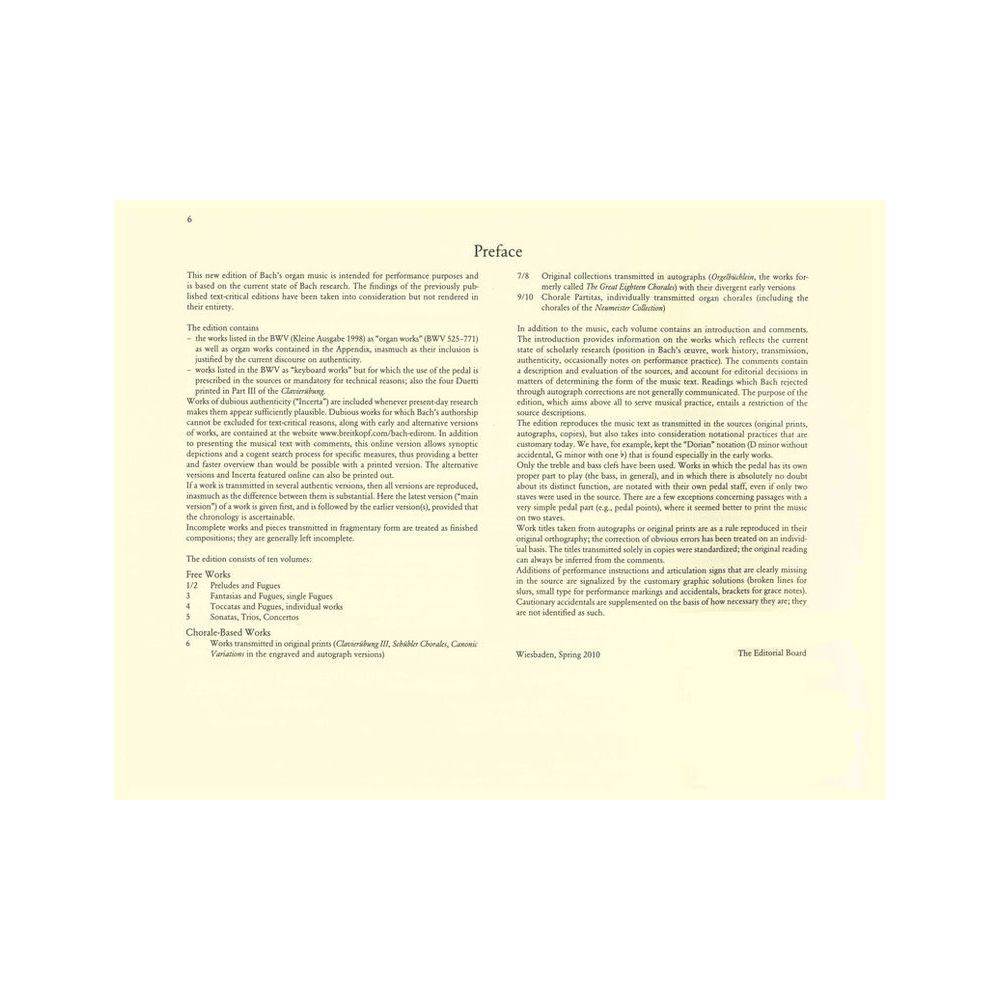 Breitkopf & Härtel Bach Sämtliche Orgelwerke 4 – Thomann Ireland