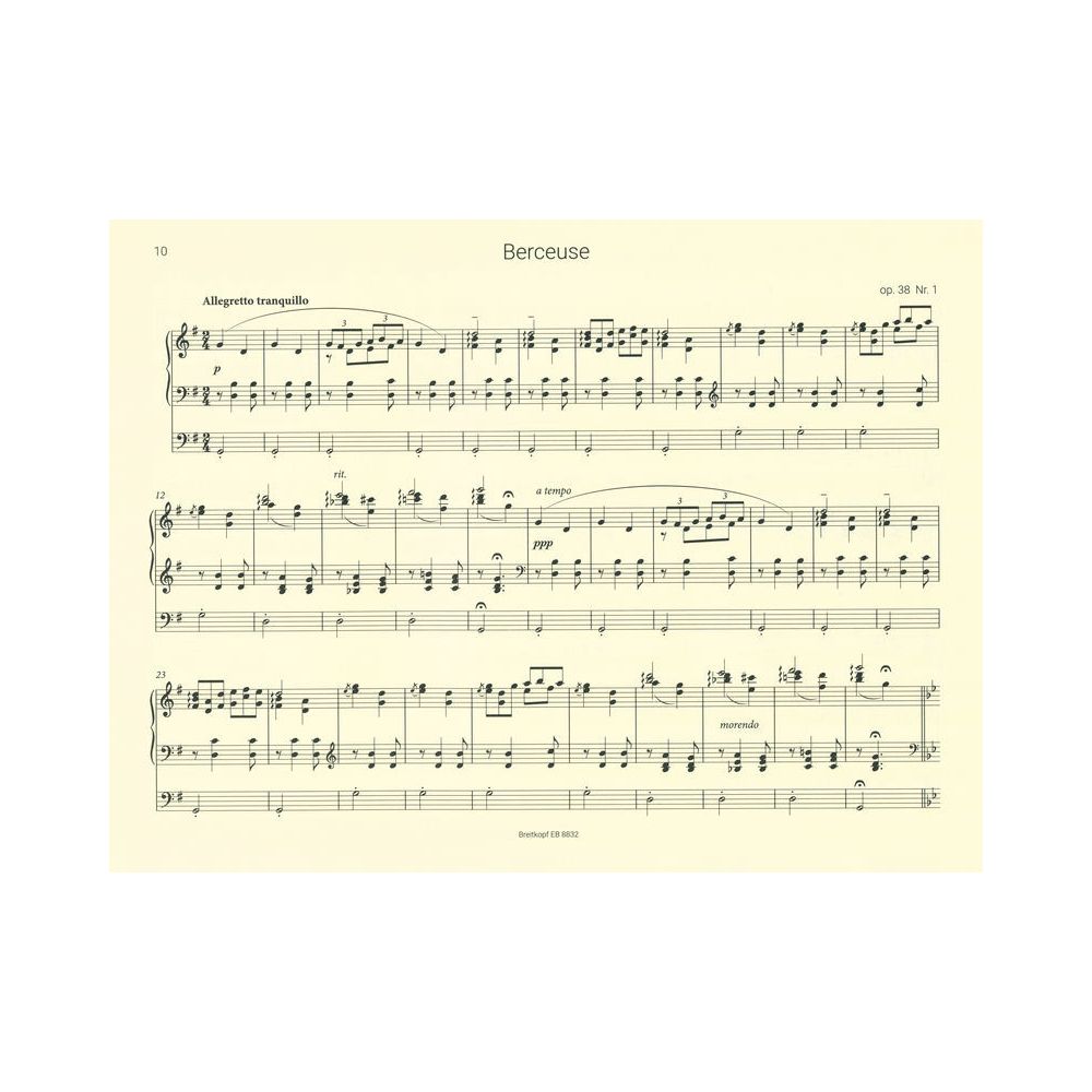 Breitkopf & Härtel Grieg Lyrische Stücke Orgel – Thomann Ireland