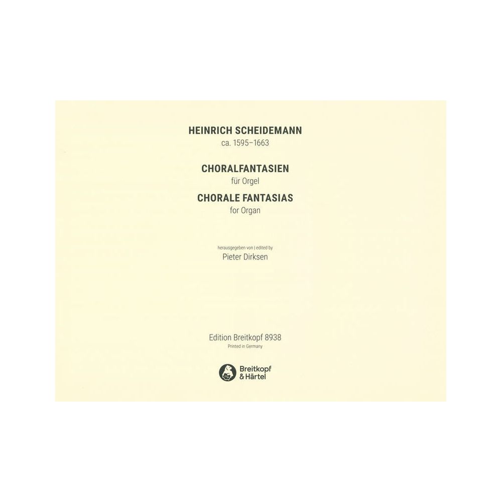 Breitkopf & Härtel Scheidemann Choralfantasien – Thomann Ireland