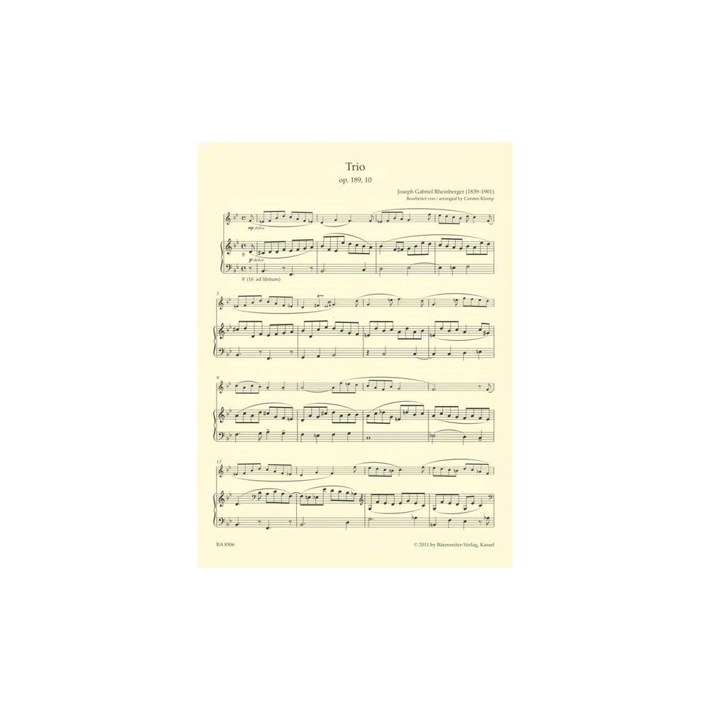 Bärenreiter Organ Plus Gottesdienst – Thomann Ireland