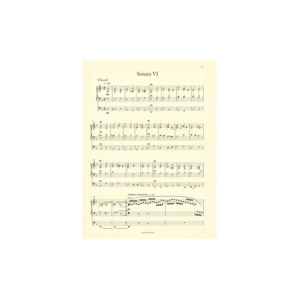 Breitkopf & Härtel Mendelssohn Sechs Sonaten – Thomann Ireland