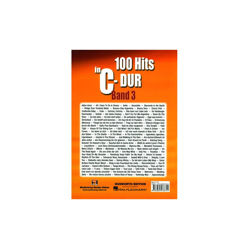 Musikverlag Hildner 100 Hits in C