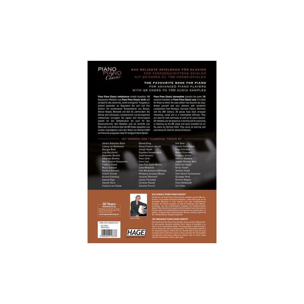 Hage Musikverlag Piano Classic Intermediate – Thomann Ireland