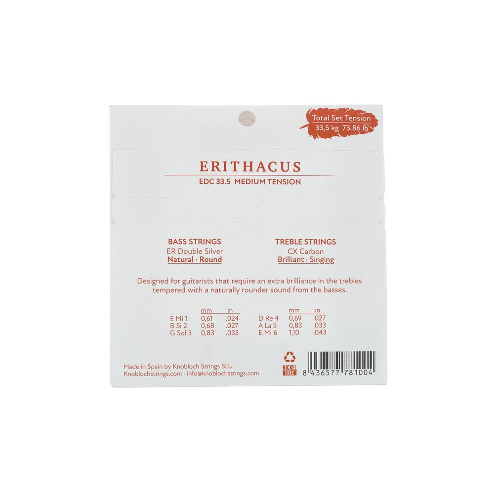 Knobloch Strings EDC33.5 Erithacus CX Carbon MT – Thomann Ireland