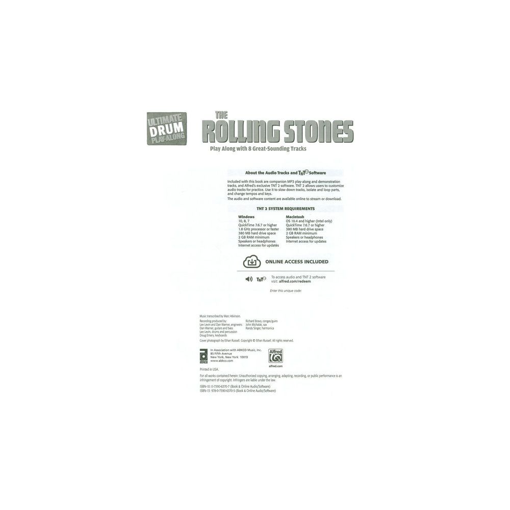 Alfred Music Publishing Rolling Stones Drum Play
