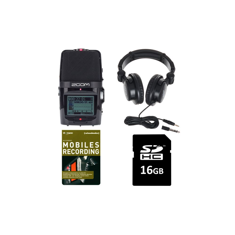 Zoom H2n Headphone + Card Bundle – Thomann Ireland