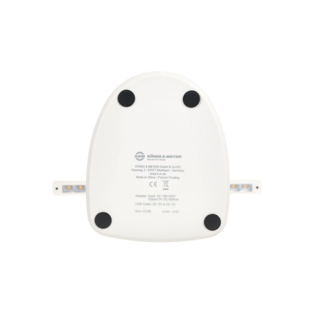 K&M 12298 LED Piano Lamp White – Thomann Ireland