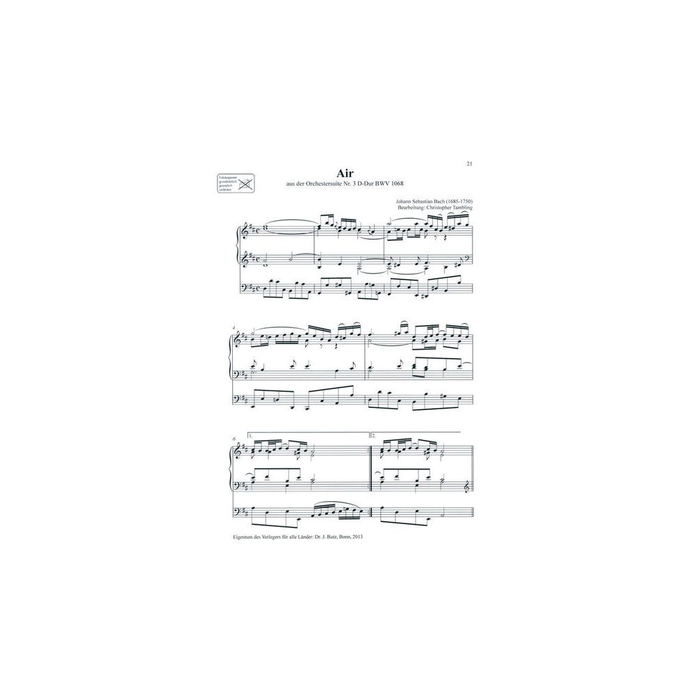 Dr. J. Butz Musikverlag Best Loved Melodies 1 Organ – Thomann Ireland