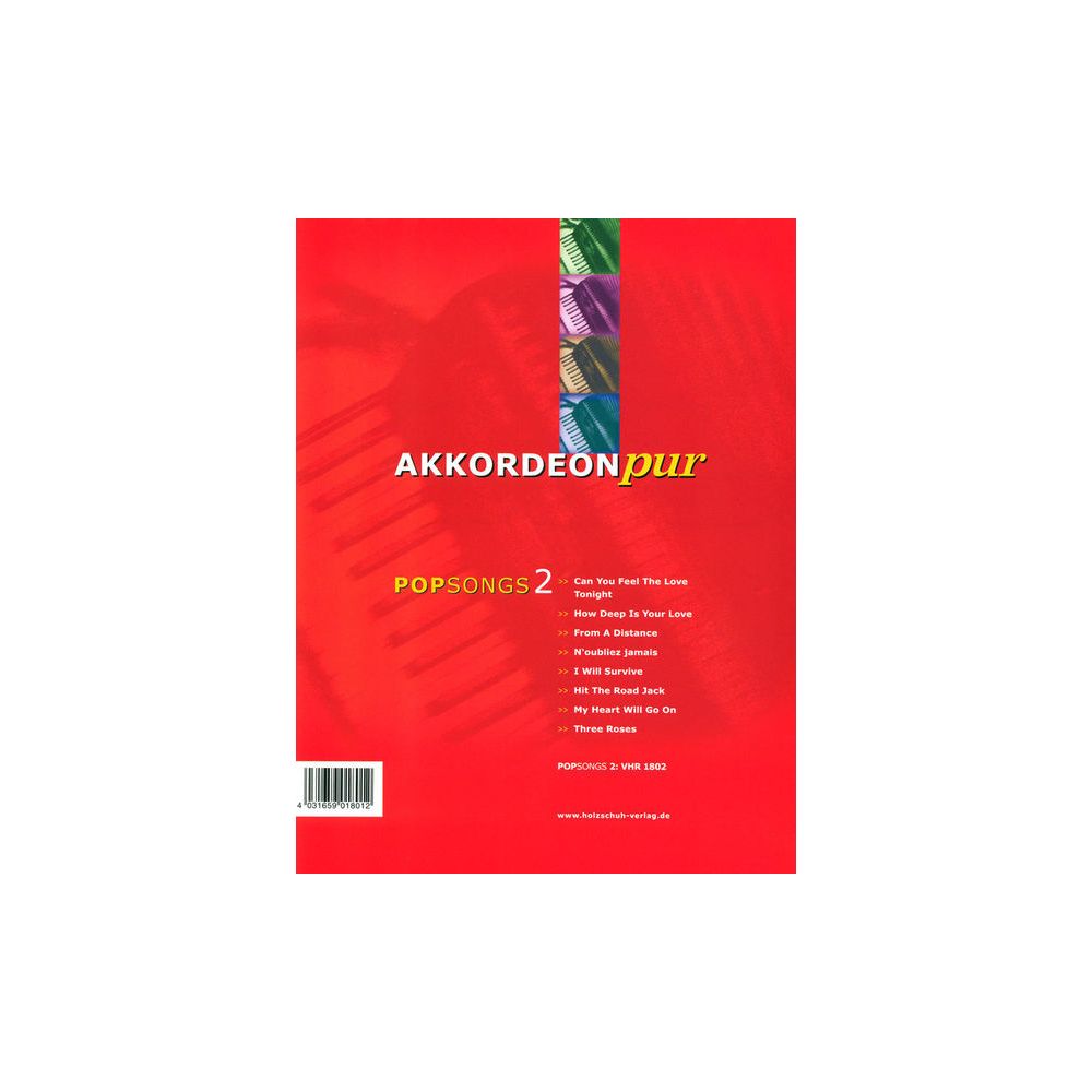 Holzschuh Verlag Accordion Pur Pop Songs 1 – Thomann Ireland