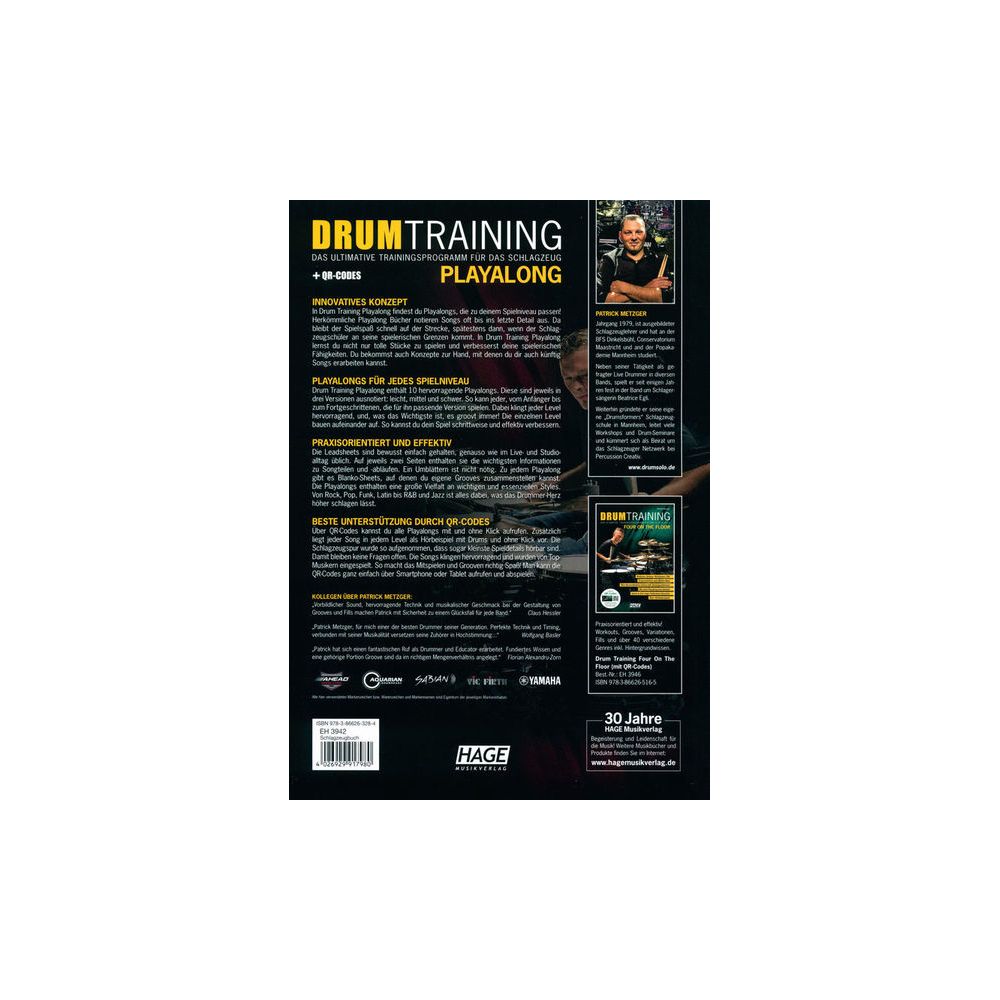 Hage Musikverlag Drum Training Playalong – Thomann Ireland