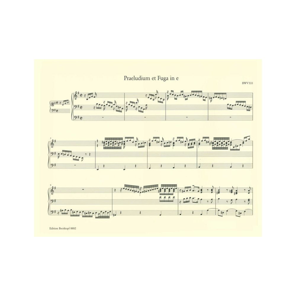 Breitkopf & Härtel Bach Sämtliche Orgelwerke – Thomann Ireland