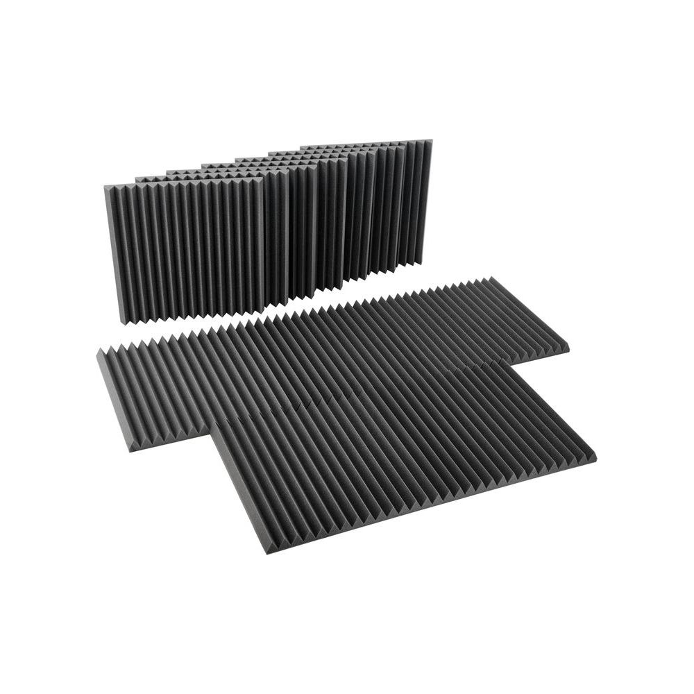 Auralex Acoustics 2" Studiofoam Wedges Charcoal – Thomann Ireland