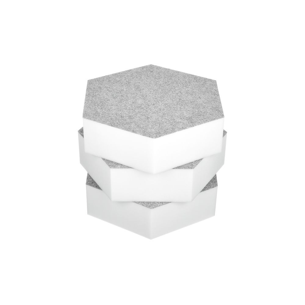 t.akustik Hexagon Melamine Light Grey 75 – Thomann Ireland