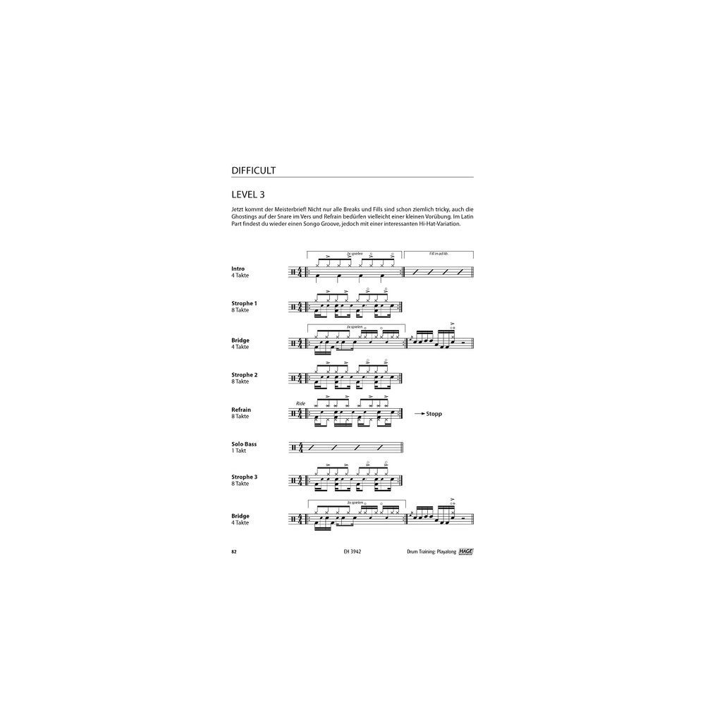 Hage Musikverlag Drum Training Playalong – Thomann Ireland