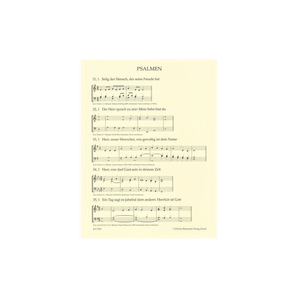 Bärenreiter Intonationen zum Gotteslob – Thomann Ireland