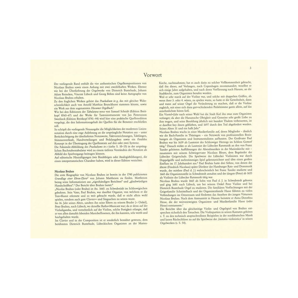 Breitkopf & Härtel Bruhns Sämtliche Orgelwerke – Thomann Ireland