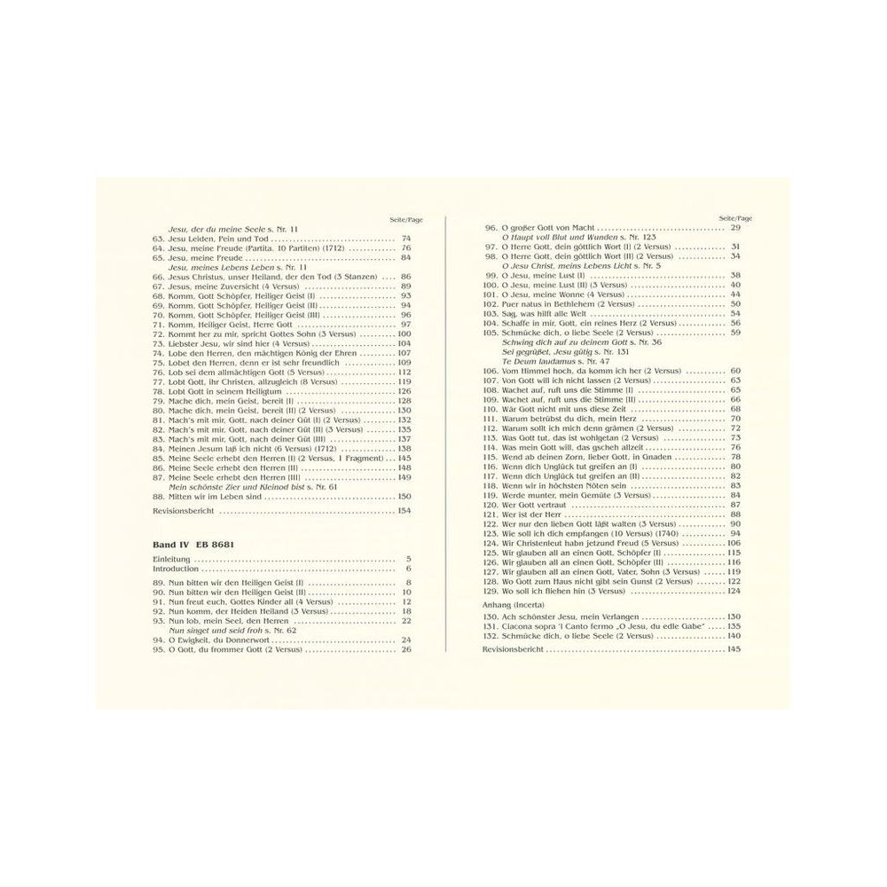 Breitkopf & Härtel Walther Sämtliche Orgelwerke 4 – Thomann Ireland