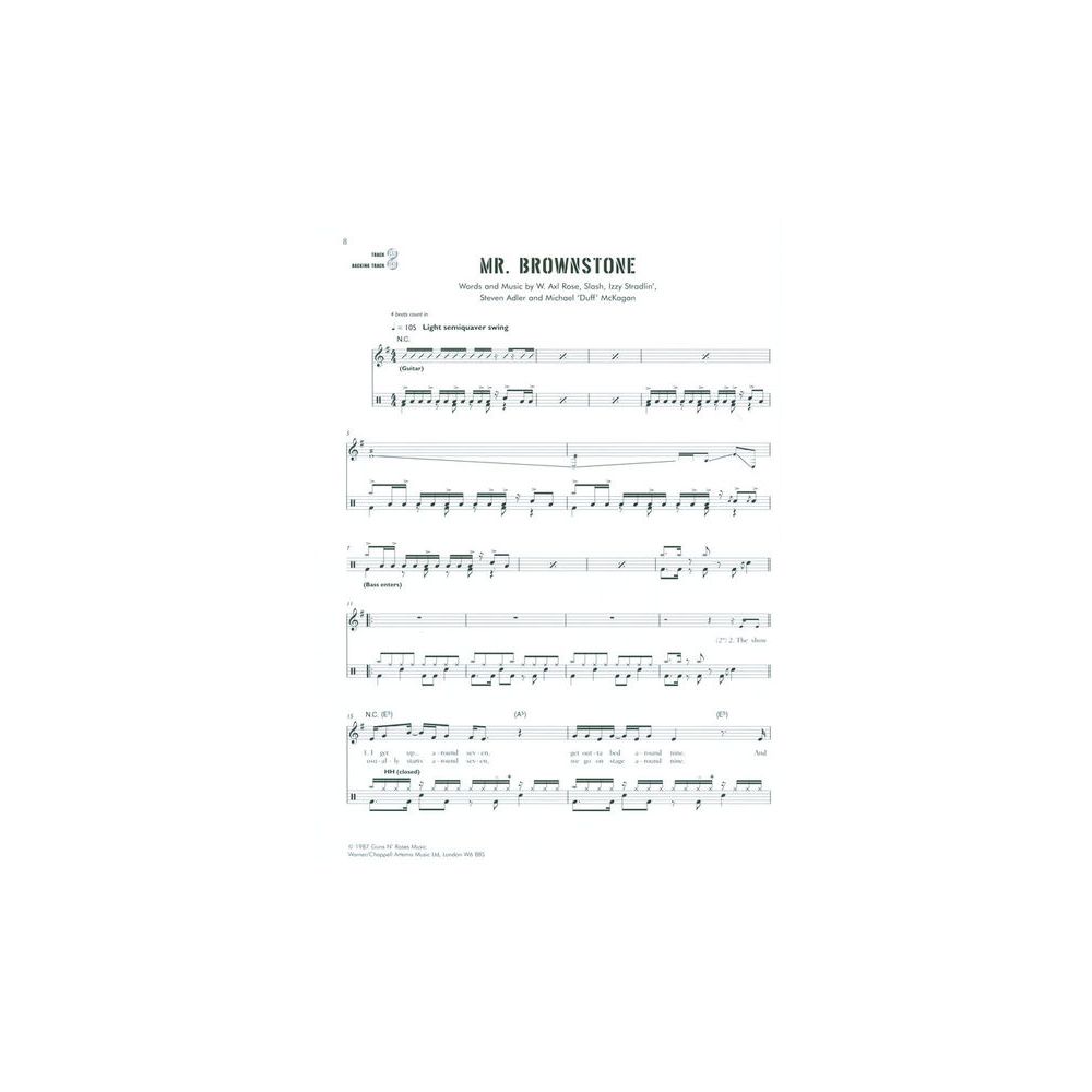 Faber Music Guns N' Roses Drums Play