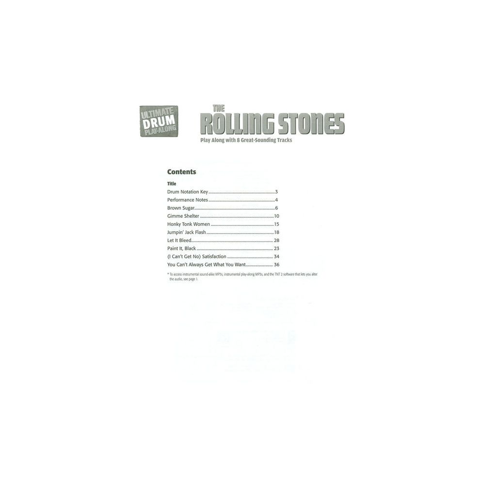 Alfred Music Publishing Rolling Stones Drum Play