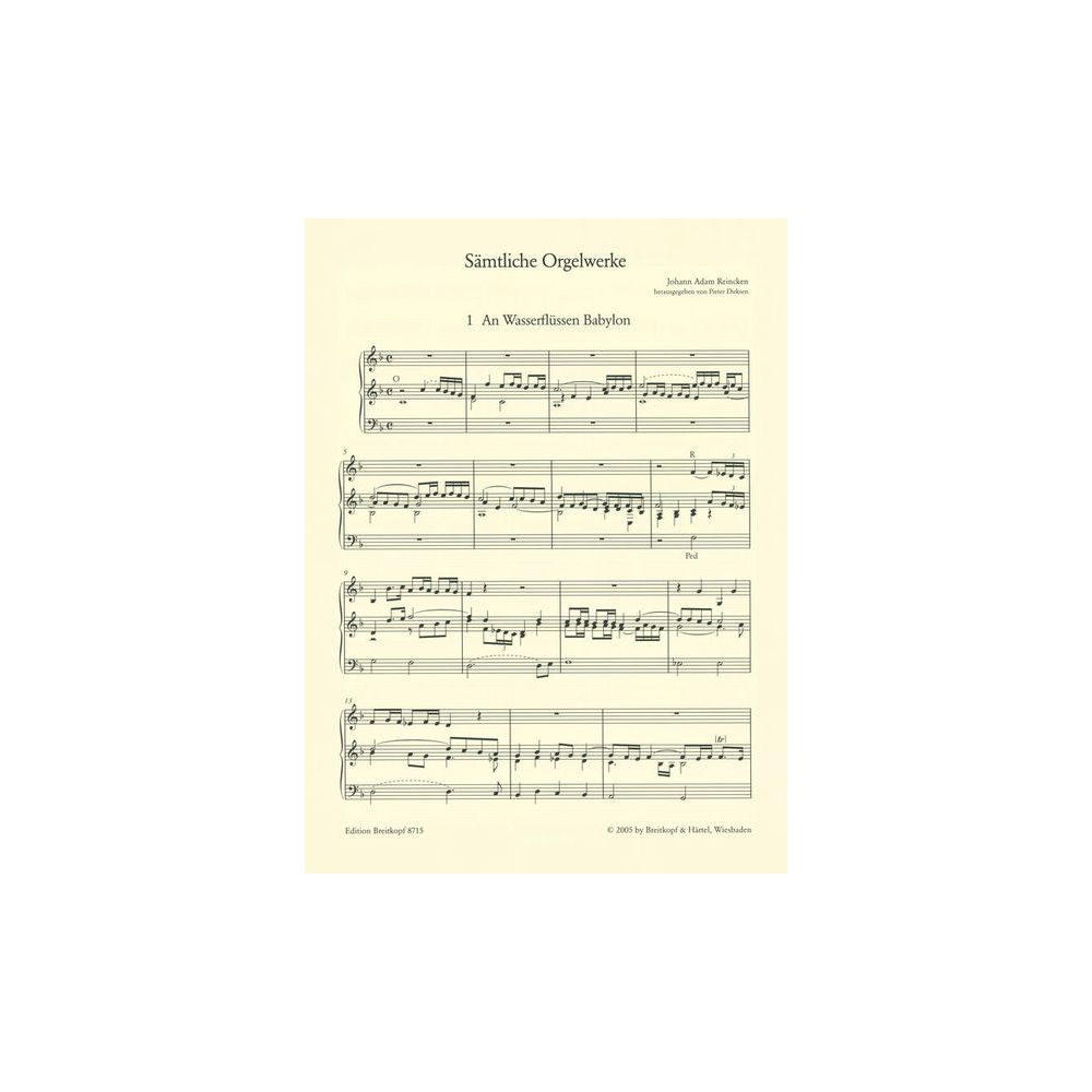 Breitkopf & Härtel Reincken Sämtliche Orgelwerke – Thomann Ireland